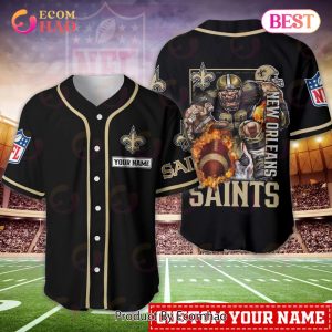 New Orleans Saints NFL Personalized Baseball Jersey