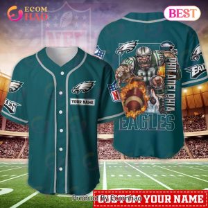 Philadelphia Eagles NFL Personalized Baseball Jersey