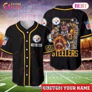 Pittsburgh Steelers NFL Personalized Baseball Jersey