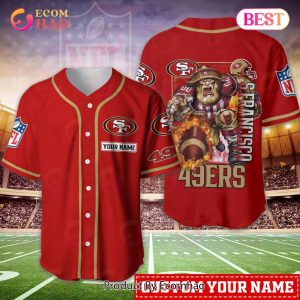 San Francisco 49ers NFL Personalized Baseball Jersey