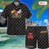 NEW Gucci Mickey Hot Summer Hawaiian Shirt & Beach Shorts