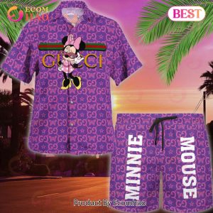 NEW Gucci Minnie Mouse Hawaiian Shirt & Beach Shorts
