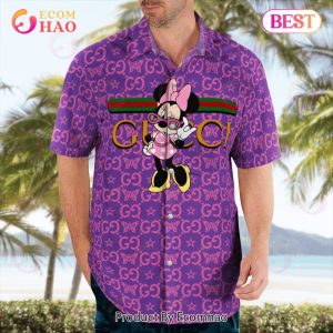 NEW Gucci Minnie Mouse Hawaiian Shirt & Beach Shorts