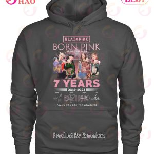 Black Pink Born Pink World Tour Paris 7 Years 2016 – 2023 Thank You For The Memories T-Shirt
