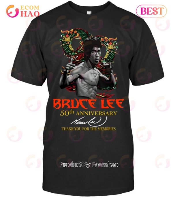 Bruce Lee 50th Anniversary Thank You For The Memories T-Shirt