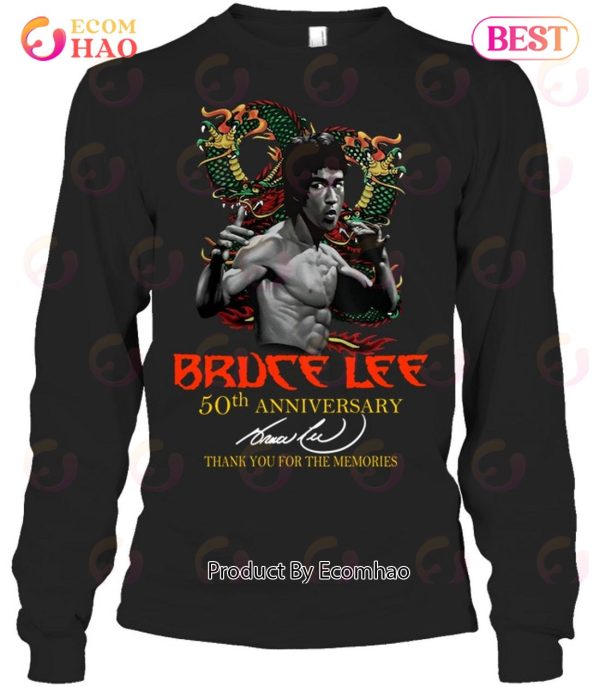 Bruce Lee 50th Anniversary Thank You For The Memories T-Shirt
