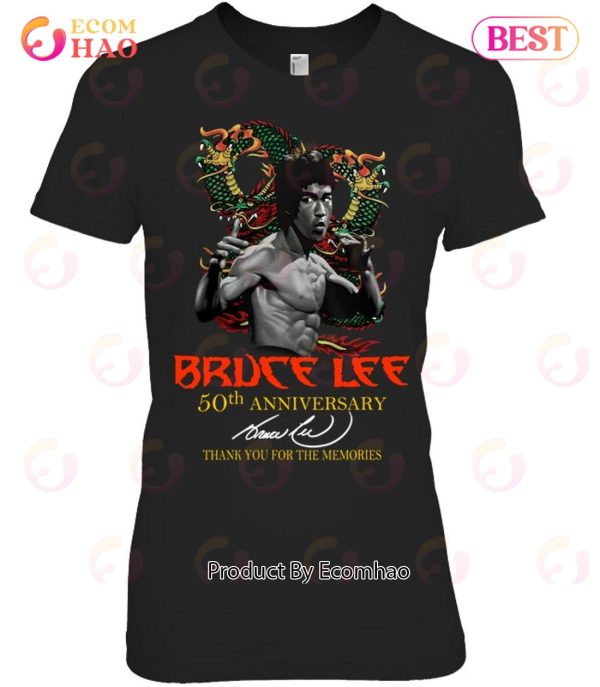 Bruce Lee 50th Anniversary Thank You For The Memories T-Shirt