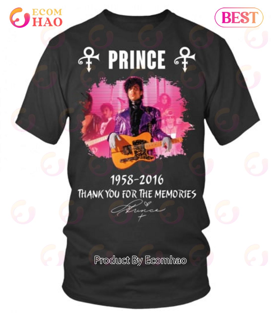 Prince 1958 – 2016 Thank You For The Memories T-Shirt