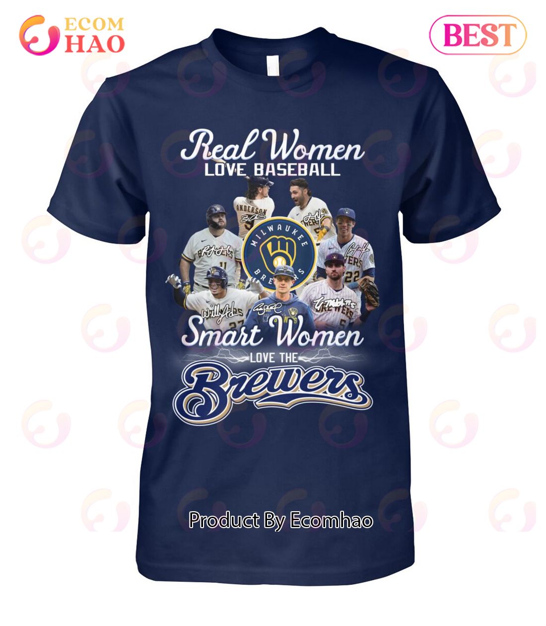 Official real Women Love Baseball Smart Women Love The Milwaukee