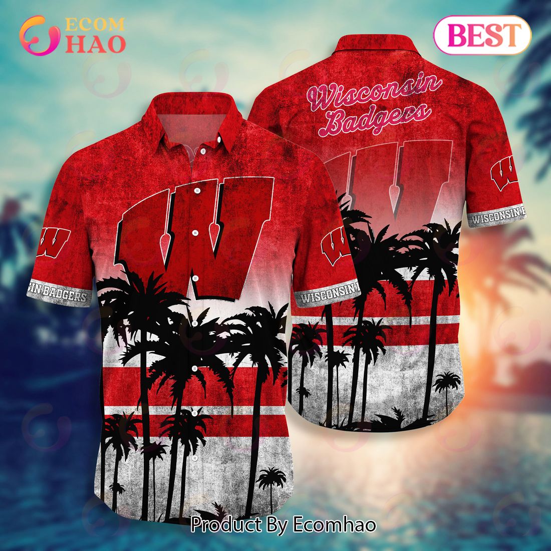 NFL Arizona Cardinals Special Hawaiian Tropical Leaves Design Button Shirt