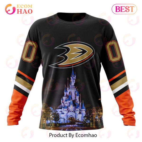 NHL Anaheim Ducks Special Design With Disneyland 3D Hoodie