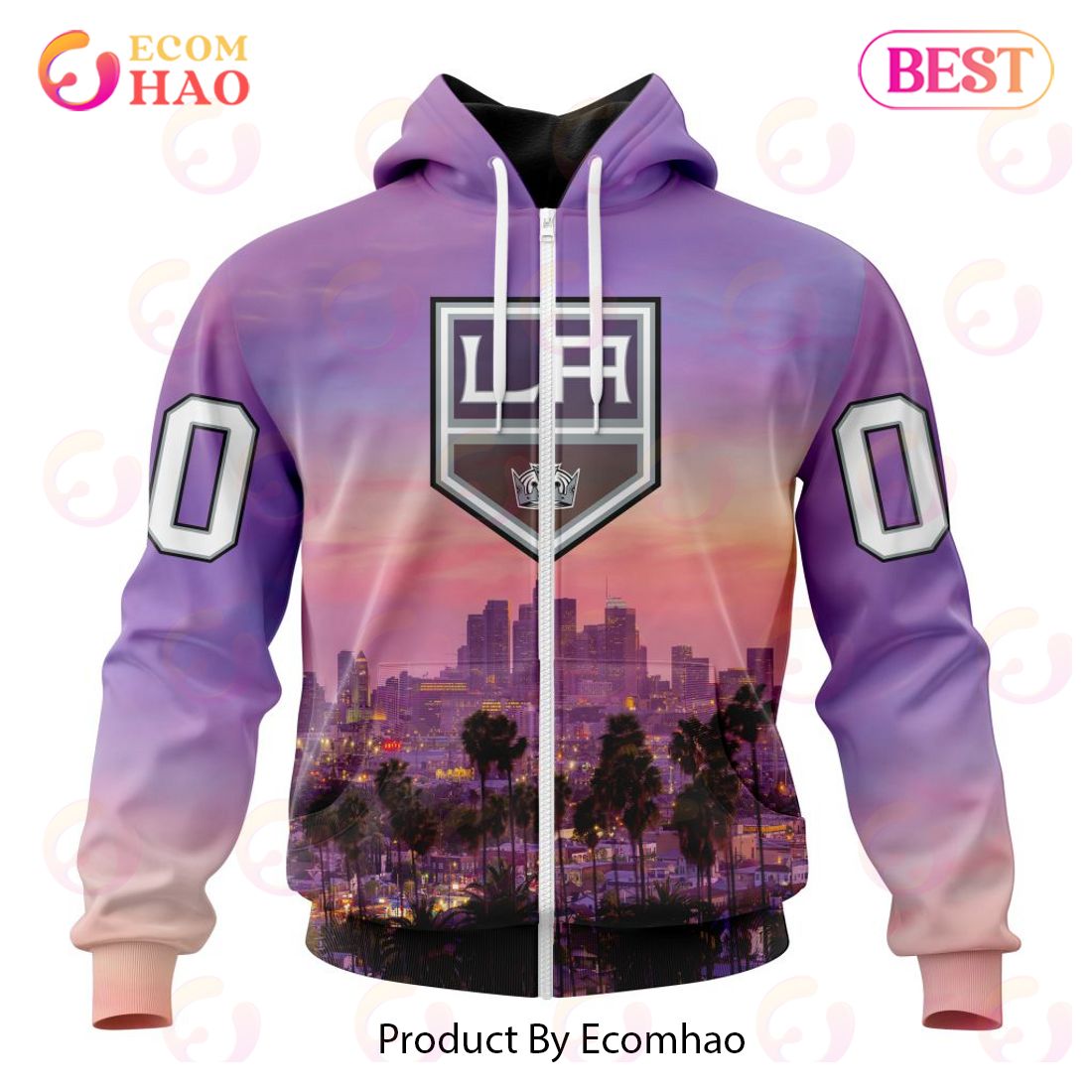 NHL Los Angeles Kings Special Design With City Skyline 3D Hoodie