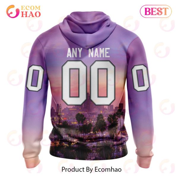 NHL Los Angeles Kings Special Design With City Skyline 3D Hoodie