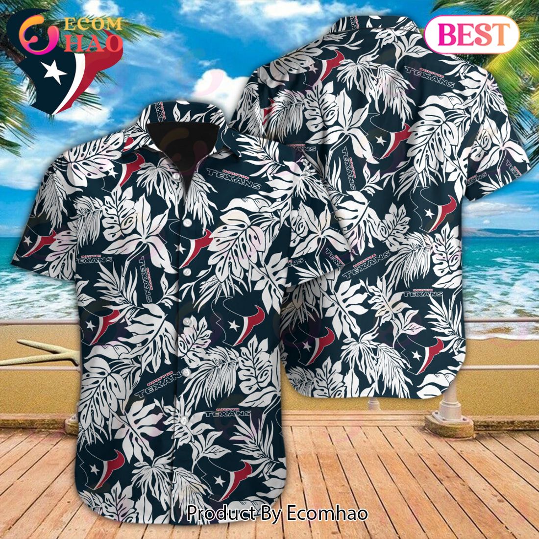 NFL Detroit Lions Special Hawaiian Tropical Leaves Design Button Shirt