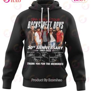 DNA World Tour Backstreet Boys 30th Anniversary 1993 – 2023 Thank You For The Memories T-Shirt