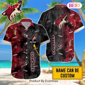 NHL Arizona Coyotes Special Custom Name Hawaiian Design Button Shirt