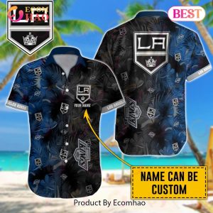NHL Los Angeles Kings Special Custom Name Hawaiian Design Button Shirt
