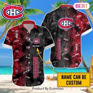 NHL Montreal Canadiens Special Custom Name Hawaiian Design Button Shirt