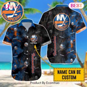 NHL New York Islanders Special Custom Name Hawaiian Design Button Shirt