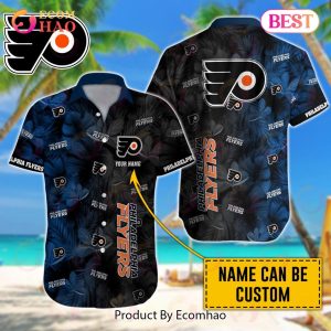 NHL Philadelphia Flyers Special Custom Name Hawaiian Design Button Shirt