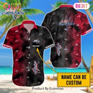 NHL Washington Capitals Special Custom Name Hawaiian Design Button Shirt