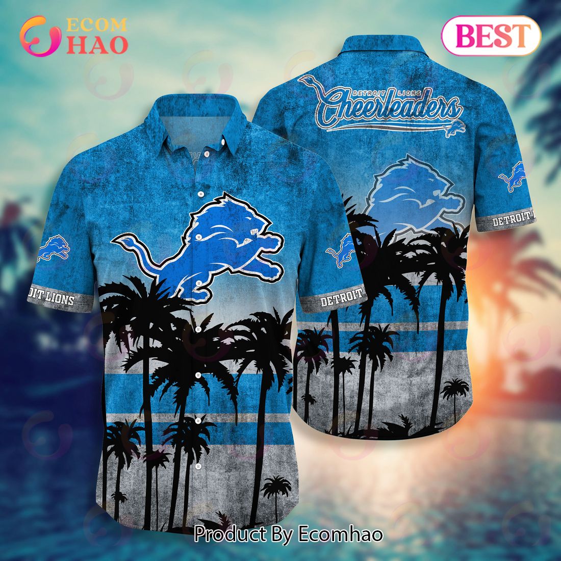 NFL Detroit Lions Hawaii Shirt & Short Style Hot Trending Summer