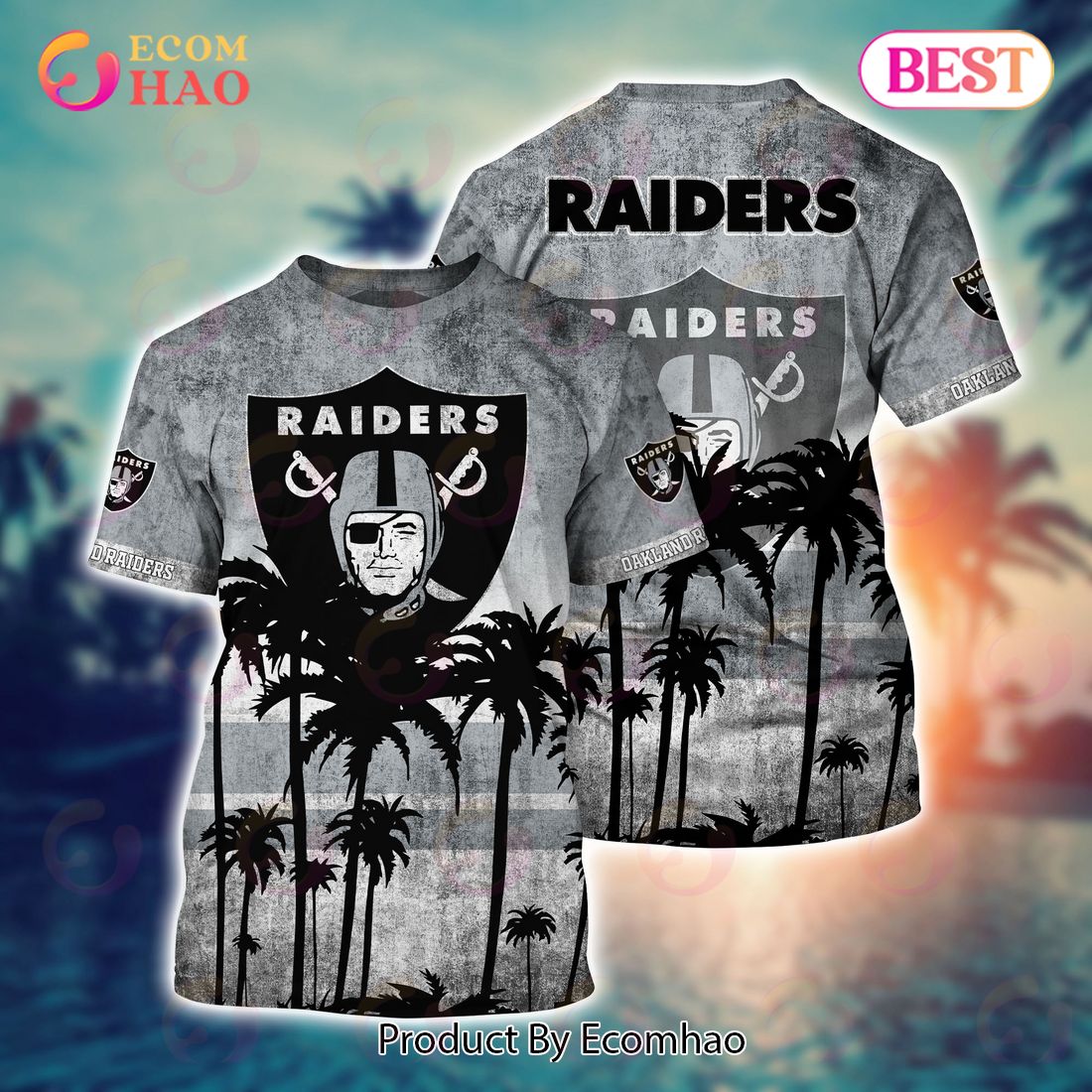 NFL Oakland Raiders Hawaii Shirt & Short Style Hot Trending Summer