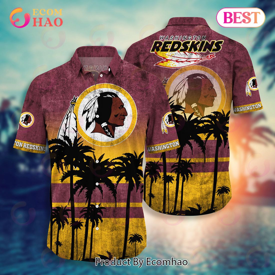 NFL Washington Redskins Hawaii Shirt & Short Style Hot Trending Summer