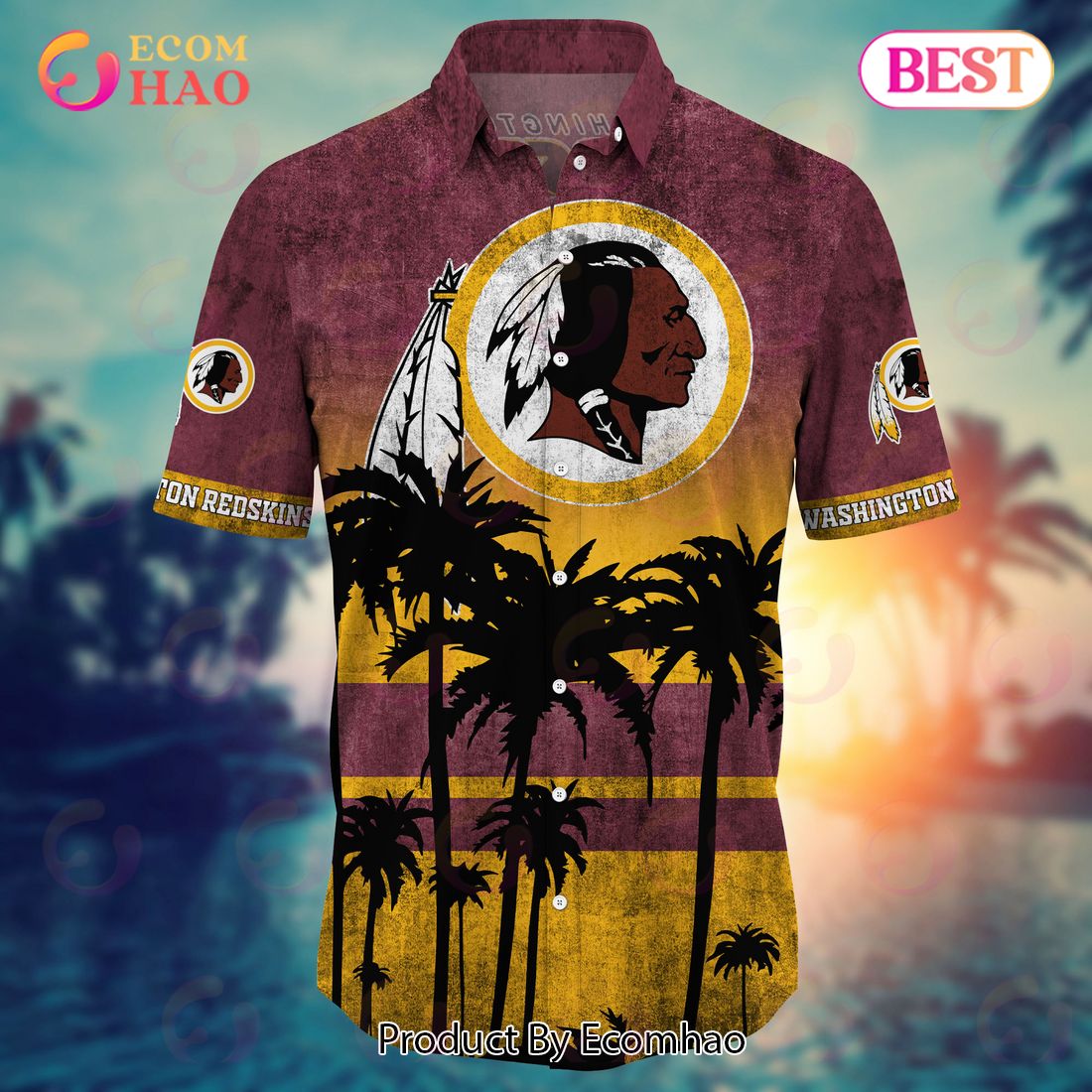 Washington Redskins NFL Summer Customized Hawaiian Shirt