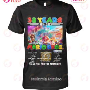 38 Years 1985 – 2023 The Super Mario Bros Movie Thank You For The Memories T-Shirt