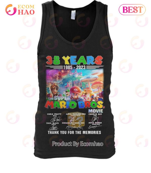 38 Years 1985 – 2023 The Super Mario Bros Movie Thank You For The Memories T-Shirt