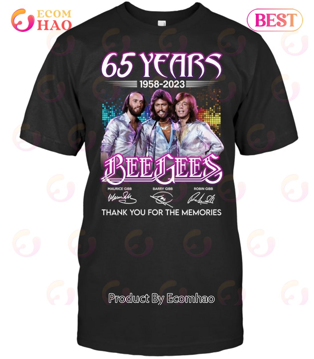 65 Years 1958 – 2023 Bee Gees Thank You For The Memories T-Shirt