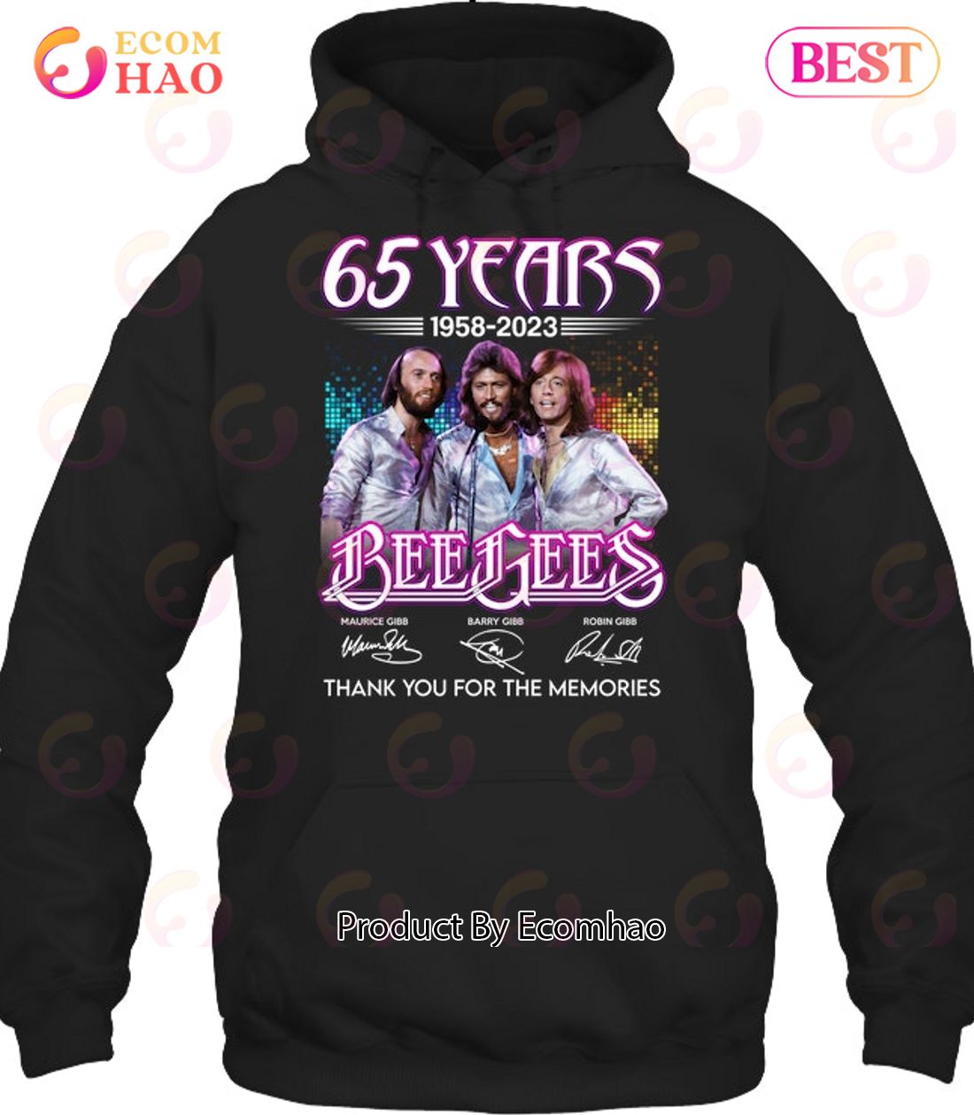 65 Years 1958 – 2023 Bee Gees Thank You For The Memories T-Shirt