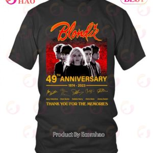 Blondie 49th Anniversary 1974 – 2023 Thank You For The Memories T-Shirt