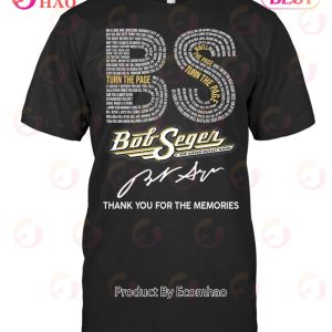 Bob Seger & The Silver Bullet Band Thank You For The Memories Signature T-Shirt