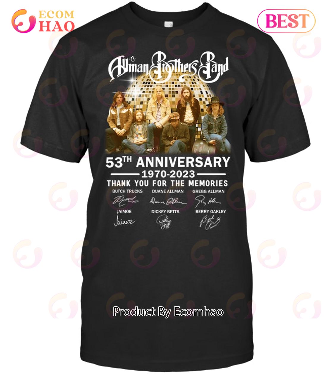 Human Brothers Band 53th Anniversary 1970 – 2023 Thank You For The Memories T-Shirt