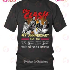 The Clash 47th Anniversary 1976 – 2023 Thank You For The Memories T-Shirt