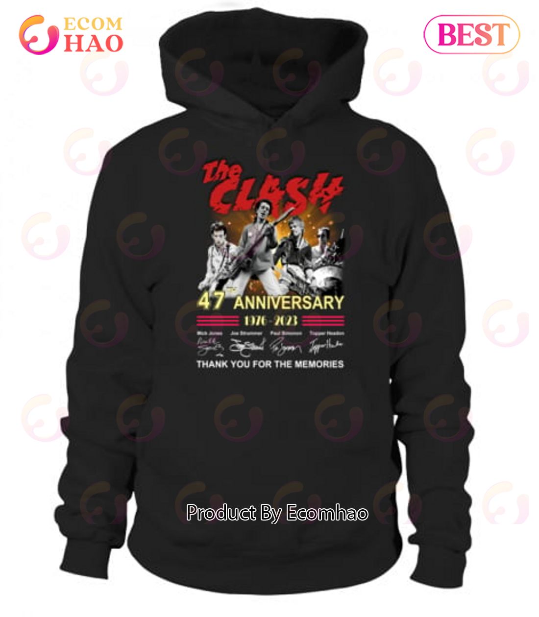 The Clash 47th Anniversary 1976 – 2023 Thank You For The Memories T-Shirt