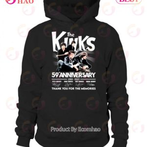 The Kinks 59th Anniversary 1964 – 2023 Thank You For The Memories T-Shirt