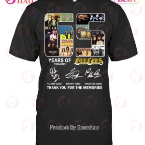 65 Years Of 1958 – 2023 Bee Gees Thank You For The Memories T-Shirt