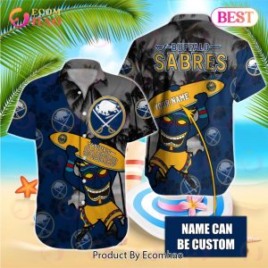 NHL Buffalo Sabres Special Native Hawaiians Design Button Shirt