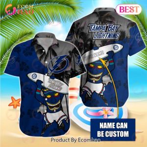 NHL Tampa Bay Lightning Special Native Hawaiians Design Button Shirt
