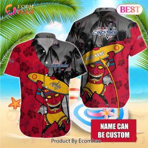 NHL Washington Capitals Special Native Hawaiians Design Button Shirt