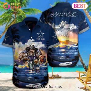 NFL Dallas Cowboys Special Hawaiian Mascot Design Button Shirt