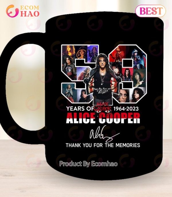59 Years Of 1964 – 2023 Alice Cooper Thank You For The Memories T-Shirt