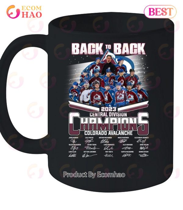 Back To Back 2023 Central Divison Champions Colorado Avalanche Signature T-Shirt
