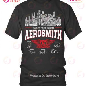 Thank You For The Memories Aerosmith Signature T-Shirt