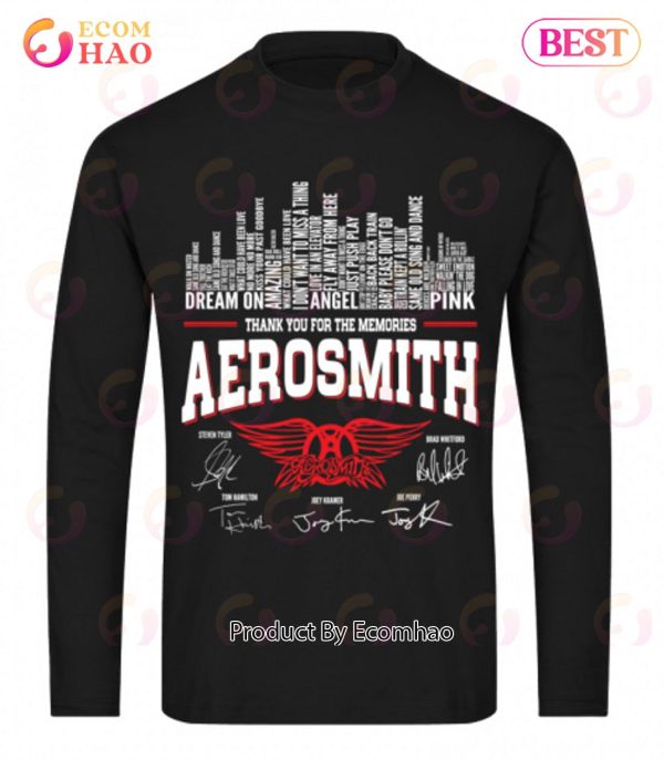 Thank You For The Memories Aerosmith Signature T-Shirt