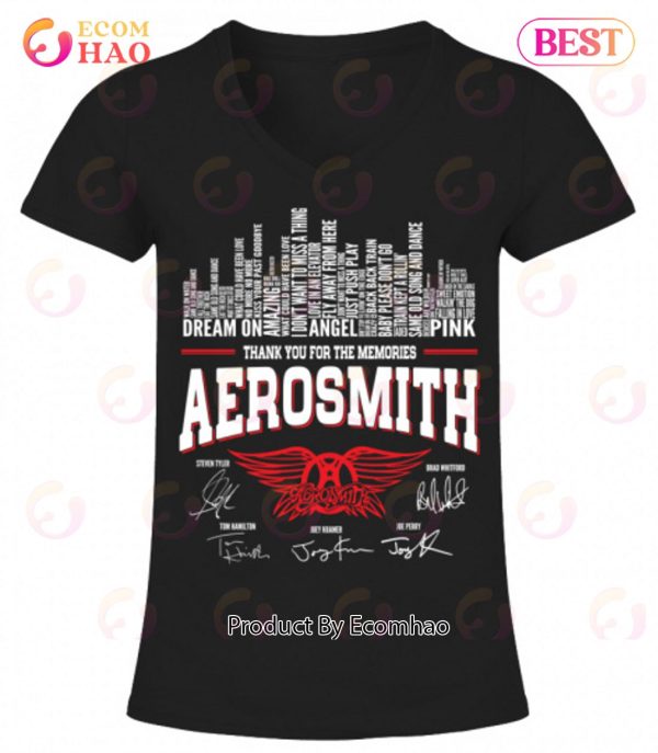Thank You For The Memories Aerosmith Signature T-Shirt