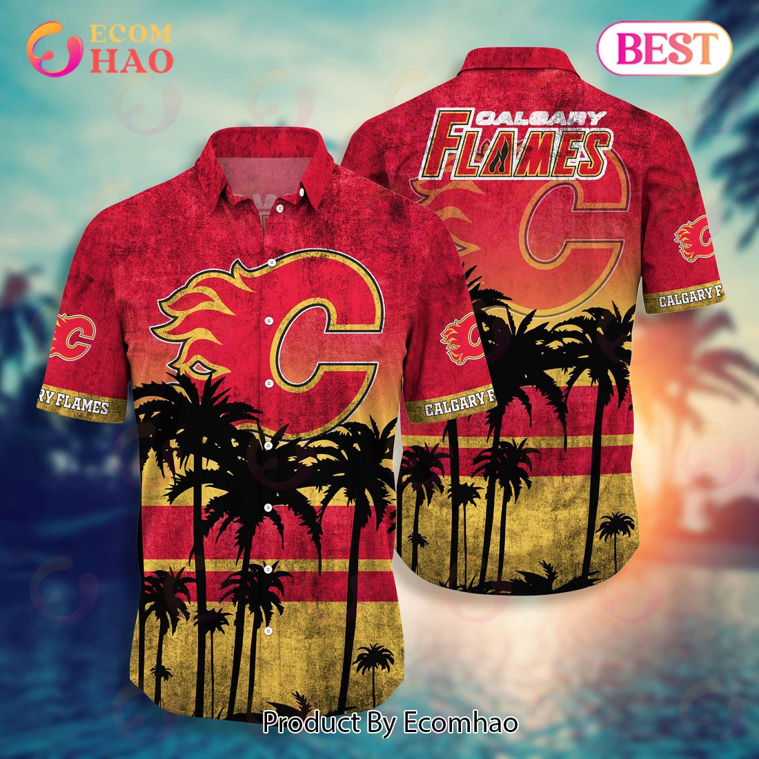 Calgary Flames NHL Hawaii Shirt & Short Style Hot Trending Summer